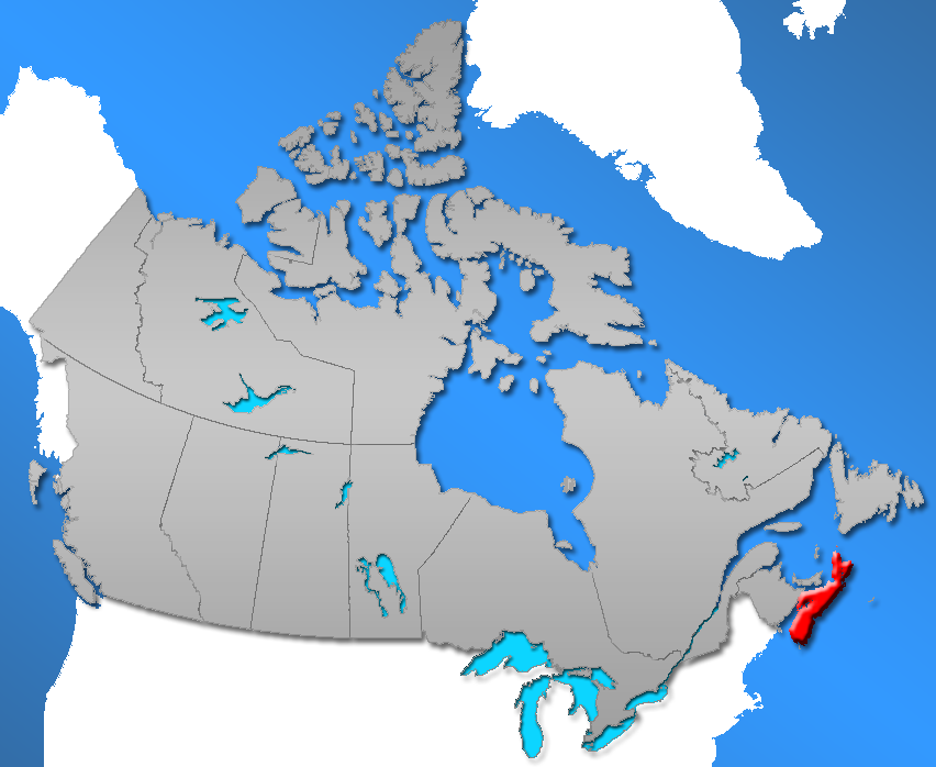 Nova Scotia Canada province map